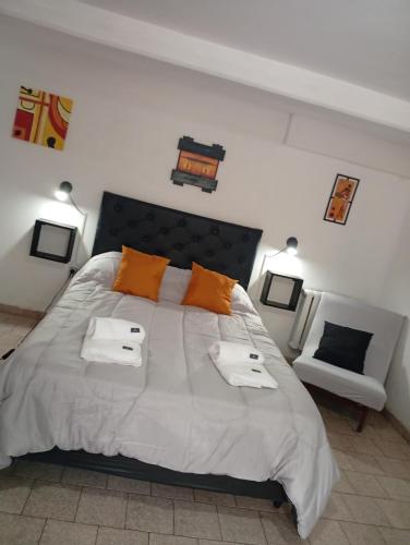 Giường trong phòng chung tại Balcón al Tajamar