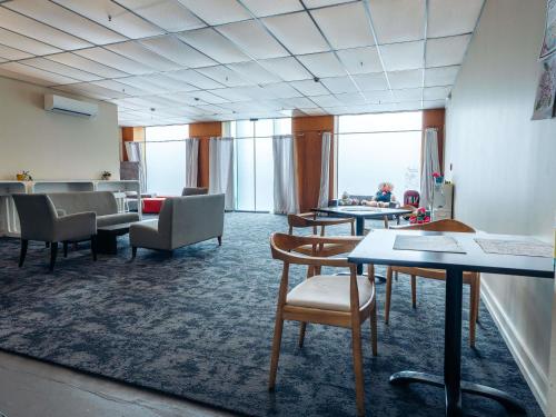 Posezení v ubytování Novotel Christchurch Cathedral Square