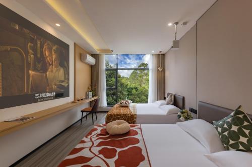 Postel nebo postele na pokoji v ubytování Shangpin Harajuku