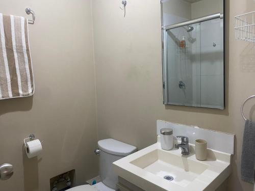 Koupelna v ubytování Departamento moderno con buena ubicación