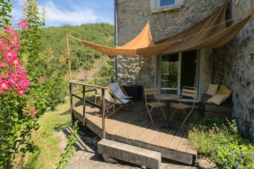Stone House With Spring Water Pool In Ardèche