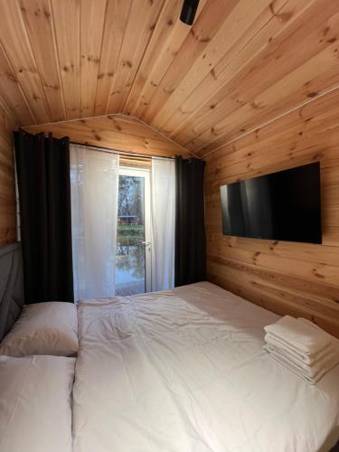 Postel nebo postele na pokoji v ubytování Fazenda