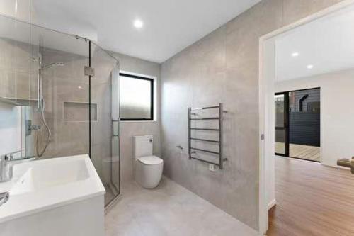 Koupelna v ubytování Brown Palace