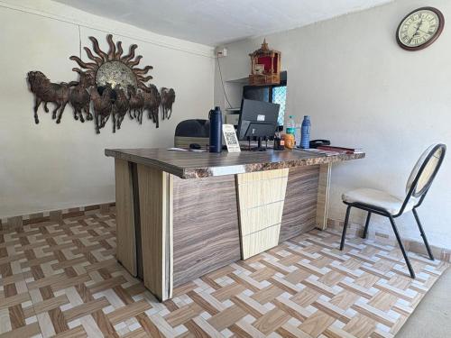 Kuchyň nebo kuchyňský kout v ubytování Rudra villas