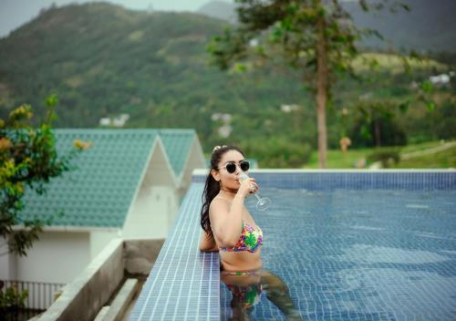 Γενική θέα στο βουνό ή θέα στο βουνό από  αυτό το θέρετρο