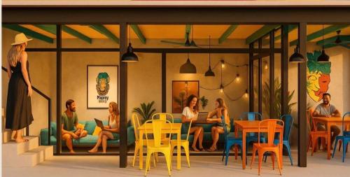 Restaurace v ubytování The highdogs hostel