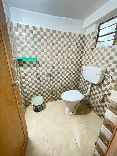 Et badeværelse på Mitra Backpacker's hostel