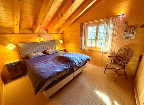 Ένα ή περισσότερα κρεβάτια σε δωμάτιο στο Chalet Kersen