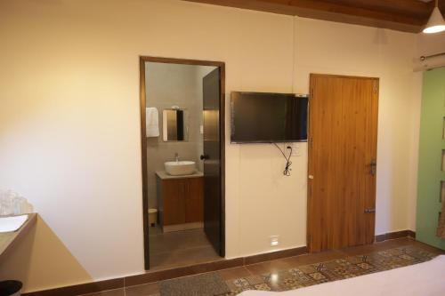 TV a/nebo společenská místnost v ubytování Castle DAK