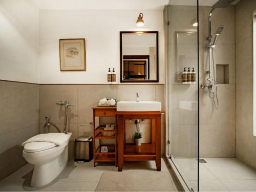 Koupelna v ubytování Issara Boutique Winery Hotel