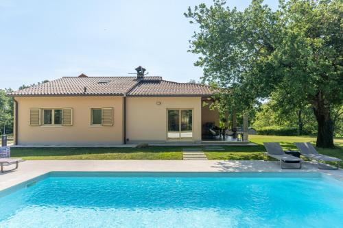 Villa Aria Labin for 6 persons with private 32 m2 pool, kids playground and large garden