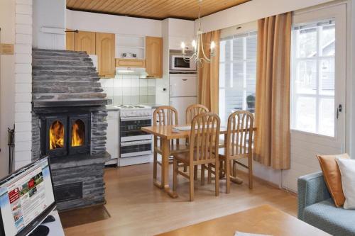 Kuchyň nebo kuchyňský kout v ubytování cottage studio with sauna and Mezzanine