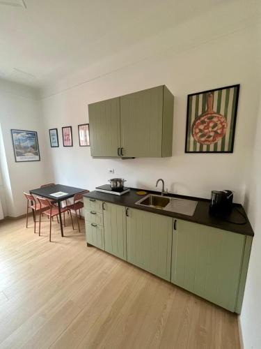 Nhà bếp/bếp nhỏ tại La Piccola Sforza - Unterkunft mitten im Herzen Bergamos!