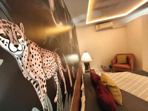 Cama o camas de una habitación en Casa Rocka Boutique Isla Mujeres