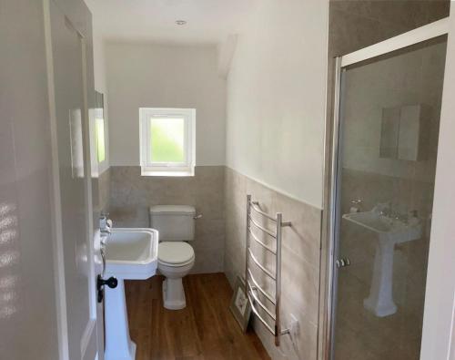 een badkamer met toilet en wastafel bij 4 Bed in Stokenham oc-i34021 in Stokenham