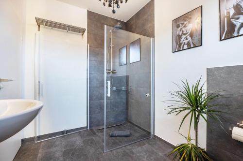 Koupelna v ubytování Altenbeken-Ferienwohnung 2