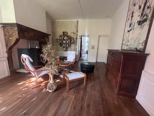 Zona de estar de la maison des dames