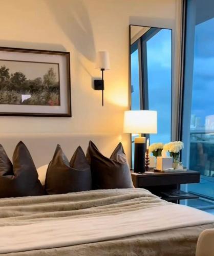 Postel nebo postele na pokoji v ubytování Appartement chic a Douala derrière hôpital général