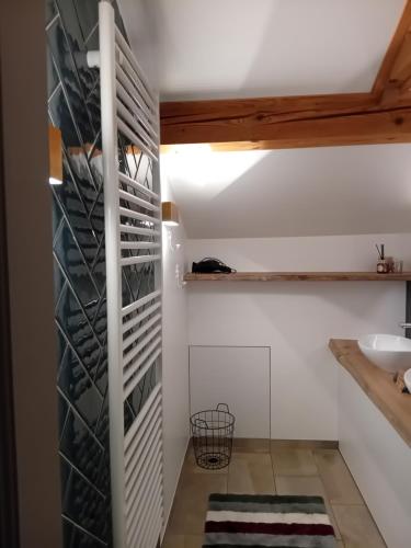 a room with a closet with wine bottles at Ferienhaus Herrenschmiede in Obervellach