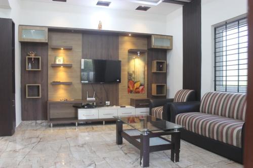 Μια τηλεόραση ή/και κέντρο ψυχαγωγίας στο Cozy Villa