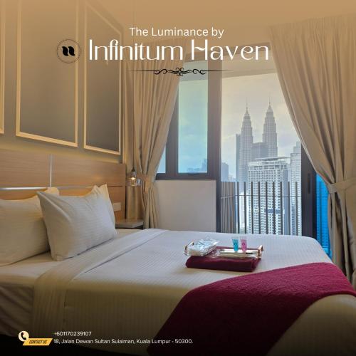 Postel nebo postele na pokoji v ubytování The Luminance By Infinitum Haven