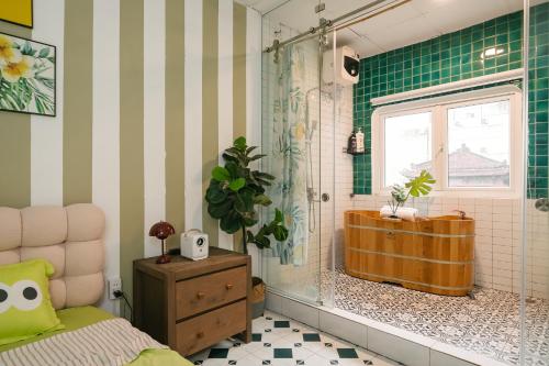 Koupelna v ubytování Super Old Quarter View - Skyline Balcony - Ta Hien street