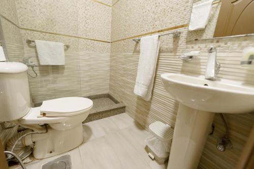 Koupelna v ubytování Panorama New City