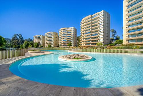 Bassein majutusasutuses Brisa Viva Papudo - 3D Wifi y Playa või selle lähedal