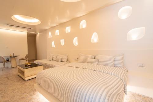 Postel nebo postele na pokoji v ubytování Casasaga