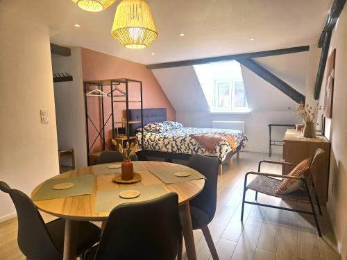 Χώρος καθιστικού στο Le cocon du Florival- Guebwiller