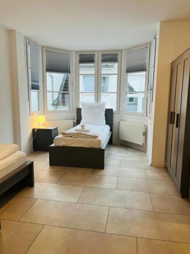 Khu vực ghế ngồi tại Praktisches 3er-Apartment in Reinbek