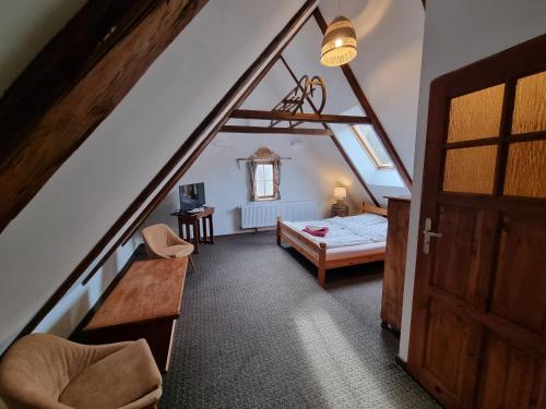 Postel nebo postele na pokoji v ubytování Górski Sad - u Bazyla