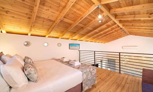 Postel nebo postele na pokoji v ubytování Orientem Villa Beheizter Pool