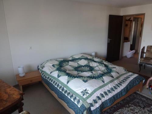 Postel nebo postele na pokoji v ubytování Wohnung Mit Herrlichem Blick Auf Den Pilatus