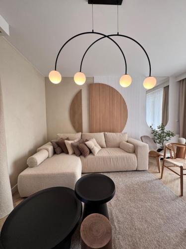 Family & Business Sauna Apartments Baltic Horizon No 3 PREMIUM SPA - 3 Bedroom with Private Sauna, Jacuzzi, Rooftop Gym & Panoramic Terrace, Balcony, Underground Garage