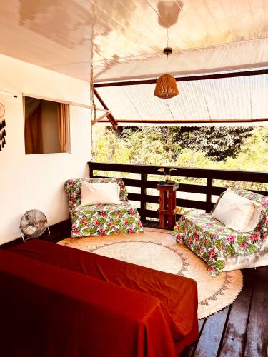 Istumisnurk majutusasutuses Hiariki Lodge