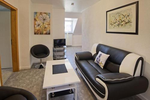 Χώρος καθιστικού στο Gästehaus Edith