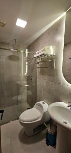 Ένα μπάνιο στο Hotel Plaza San Sebastian