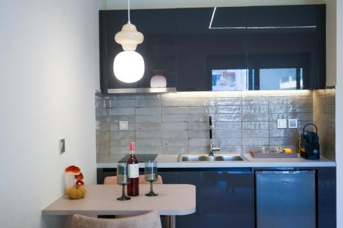 Køkken eller tekøkken på SAmalia Apartments Nafplio