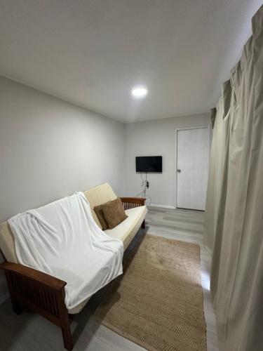 Postel nebo postele na pokoji v ubytování Contenedor