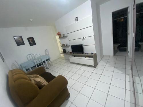 Χώρος καθιστικού στο Apartamento Ótima Localização