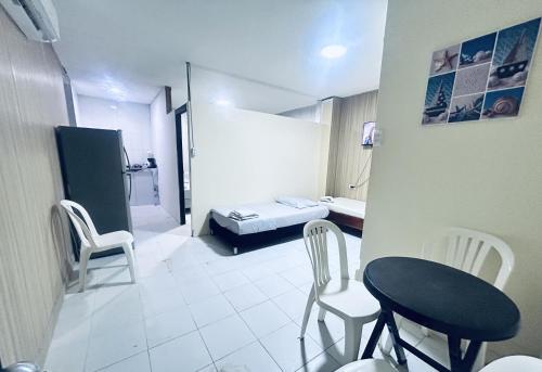 Postel nebo postele na pokoji v ubytování Posada Francelly