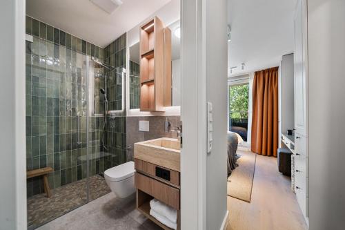 Koupelna v ubytování Alte Schule Westerhever Ehst