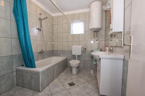 Koupelna v ubytování Apartment Stanka-Rab