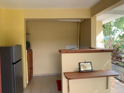 Kuchyň nebo kuchyňský kout v ubytování L'Arbre du voyageur 17 - Grand T1 perché à Mamoudzou centre