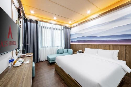 Ένα ή περισσότερα κρεβάτια σε δωμάτιο στο A25 Hotel - 21 Nghia Tan