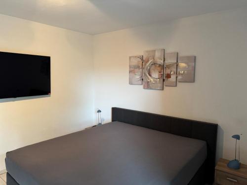 Postel nebo postele na pokoji v ubytování Ferienwohnung am Diemelsee in Heringhausen