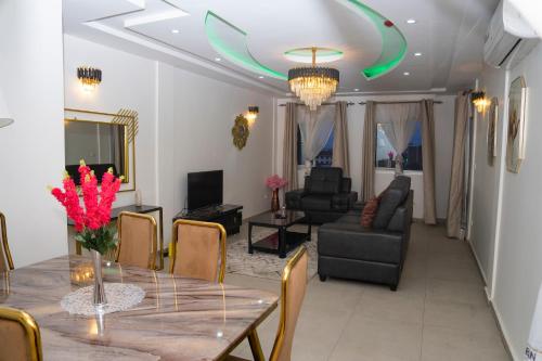 Χώρος καθιστικού στο Martha House Bonapriso Douala