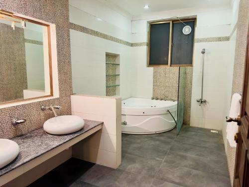 Et badeværelse på Iconic Lodge