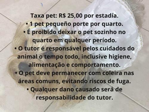 a label on a plastic bag on a tile floor at Pousada Sunrise Beach in Cumbuco